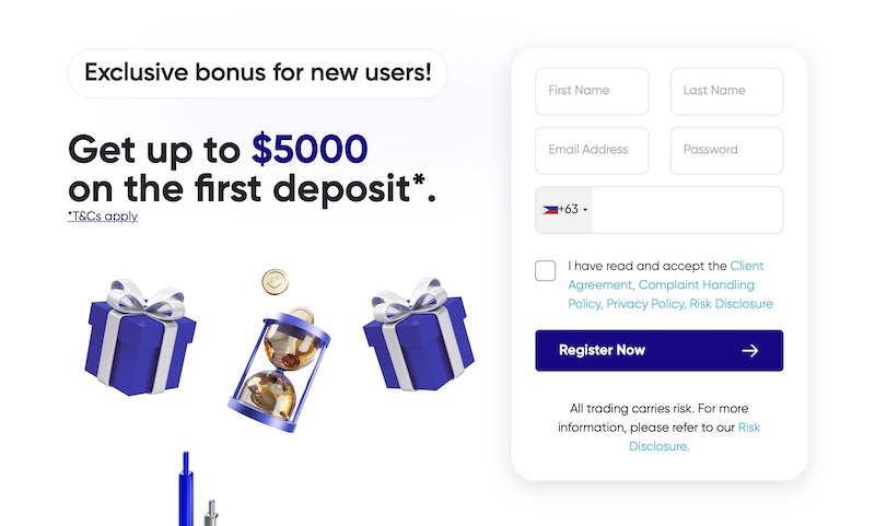 24markets First Deposit Bonus